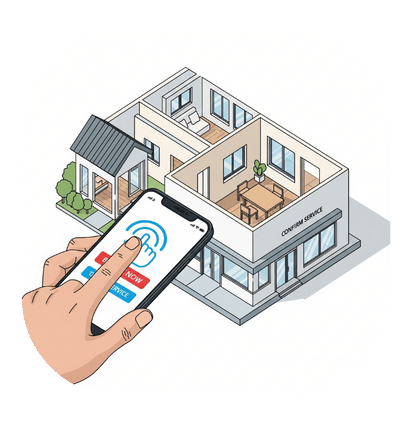 App usage illustration